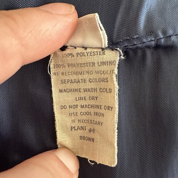 Givenchy Sport Single Breasted Blazer Suit Jacket Coat Women 16 VTG Navy Blue - Picture 9 of 9